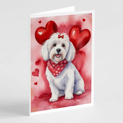 Coton De Tulear My Valentine Greeting Cards Pack of 8