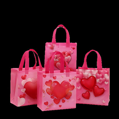 Valentine'S Day Tote Bag Valentine'S Day Non Woven Gift Bags Gift Packaging Waterproof Tote Bags Valentine'S Day Gift Decoration