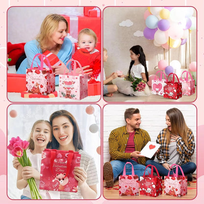 Valentine'S Day Tote Bag Valentine'S Day Non Woven Gift Bags Gift Packaging Waterproof Tote Bags Valentine'S Day Gift Decoration