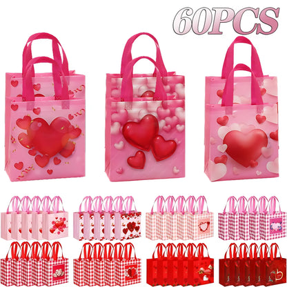 Valentine'S Day Tote Bag Valentine'S Day Non Woven Gift Bags Gift Packaging Waterproof Tote Bags Valentine'S Day Gift Decoration